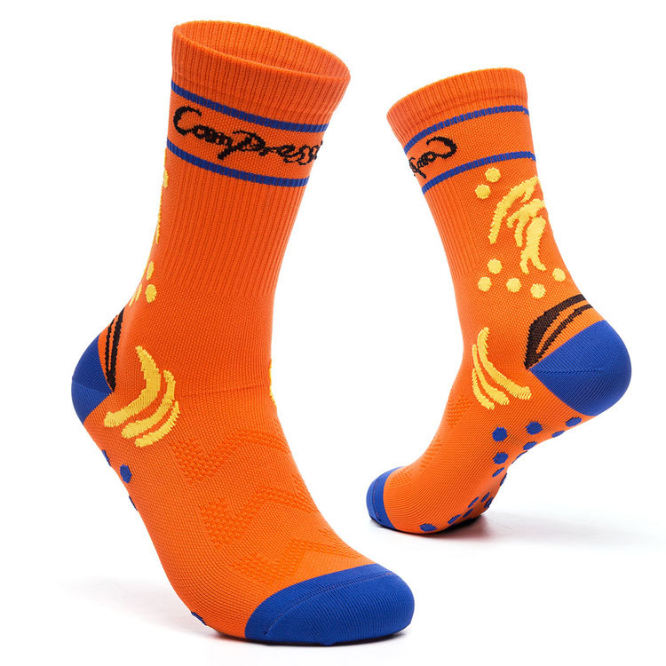 Male Adult Riding Bicycle Socks Marathon Running Socks Wear Breathable Compression Sock Compression Stockings
